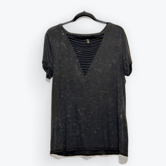 torrid Tops - Torrid Black Mineral Wash Top